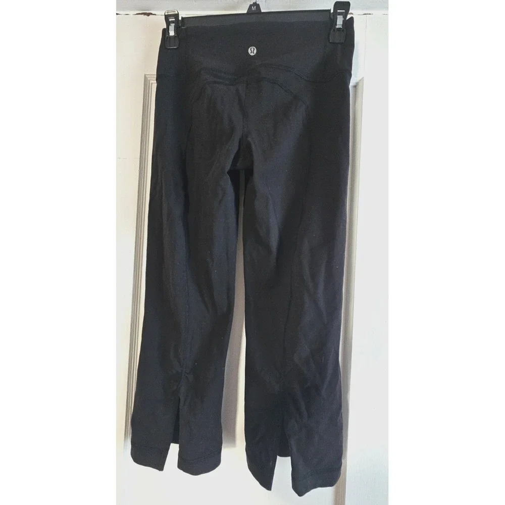 LULULEMON women's 4 cropped high‎ rise back splits legging pants inseam21
